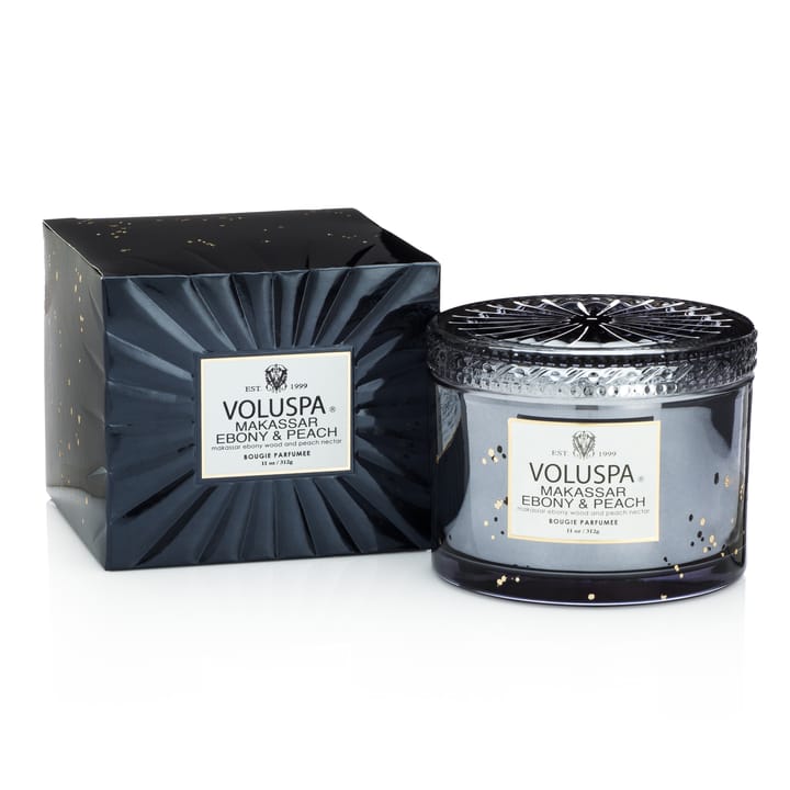 Boxed Corta Maison duftlys 45 timmar, Makassar Ebony & Peach Voluspa