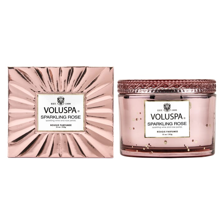 Boxed Corta Maison duftlys 45 timmar, Sparkling Rose Voluspa