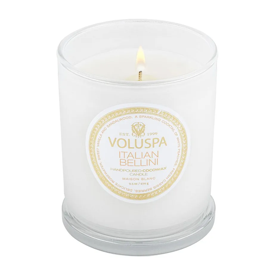 Classic Maison Blanc duftlys 60 timer, Italian Bellini Voluspa