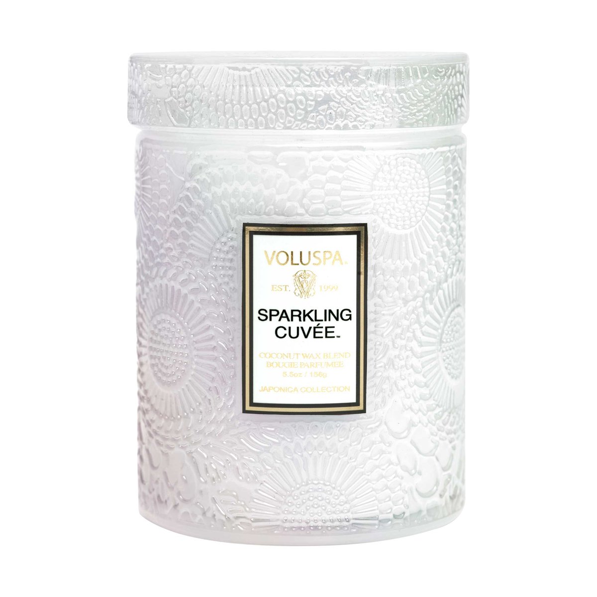 Voluspa Japonica duftlys i glassboks 50 timmar Sparkling Cuvée