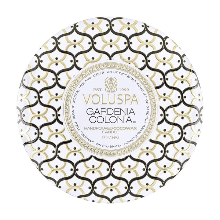 Maison Blanc 3-wick Tin duflys 40 timer - Gardenia Colonia - Voluspa