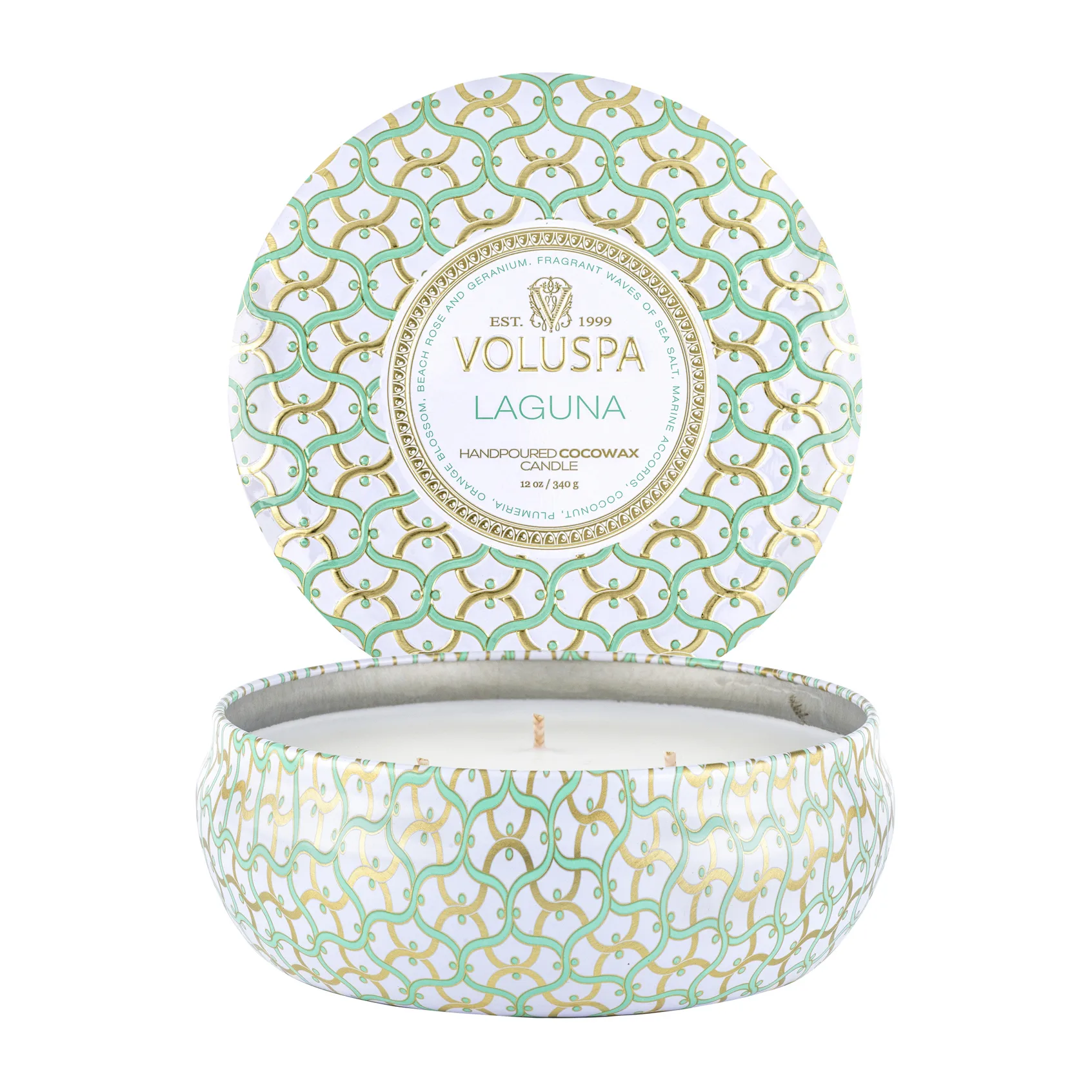 Maison Blanc 3-wick Tin duflys 40 timer, Laguna Voluspa