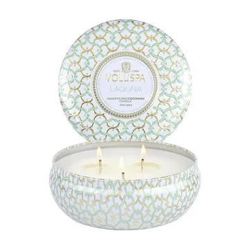 Maison Blanc 3-wick Tin duflys 40 timer - Laguna - Voluspa