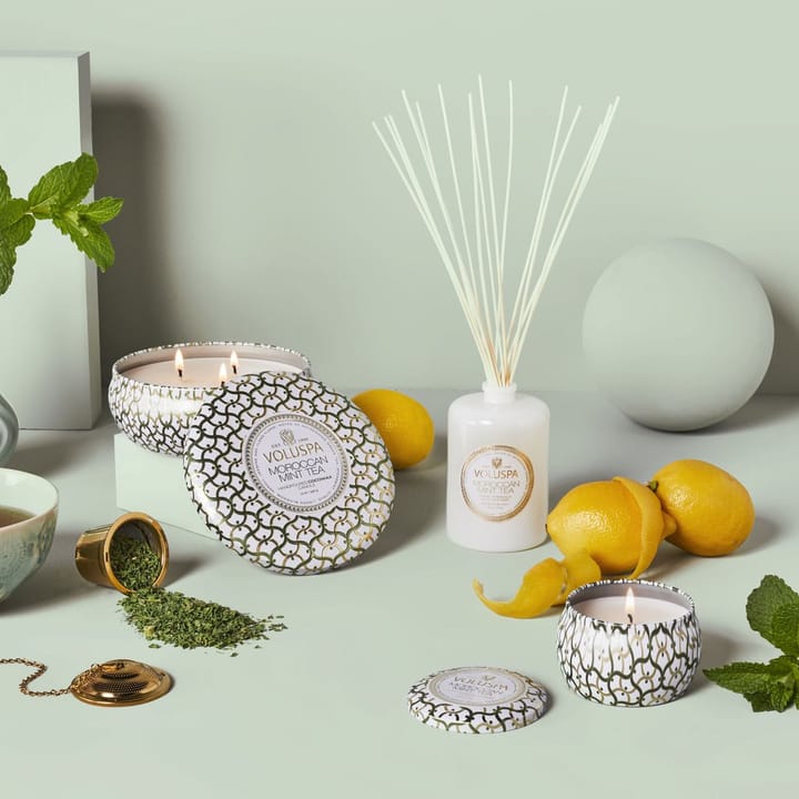 Maison Blanc 3-wick Tin duflys 40 timer - Moroccan Mint Tea - Voluspa