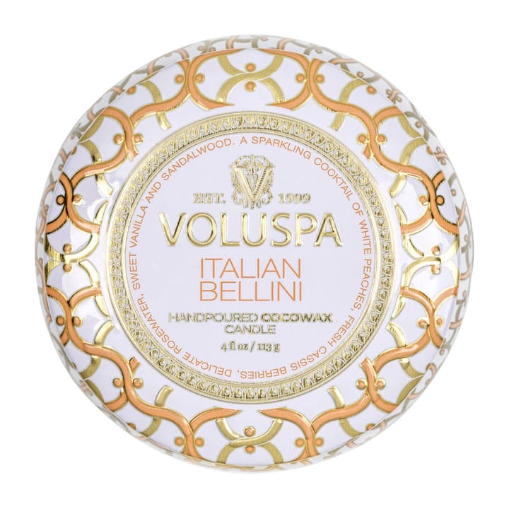 Maison Blanc Mini Tin duftlys 25 timer, Italian Bellini Voluspa