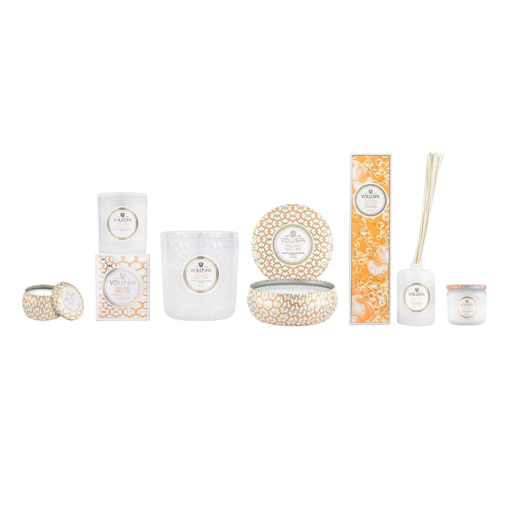 Maison Blanc Mini Tin duftlys 25 timer, Italian Bellini Voluspa