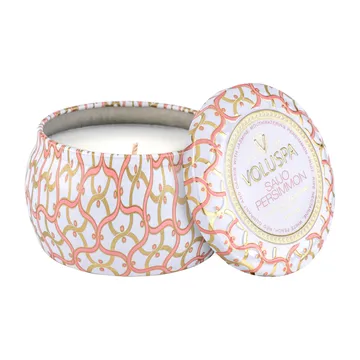 Maison Blanc Mini Tin duftlys 25 timer - Saijo Persimmon - Voluspa