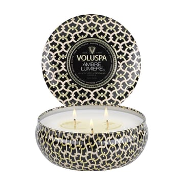 Maison Noir 3-wick Tin duflys 40 timer - Ambre Lumiere - Voluspa