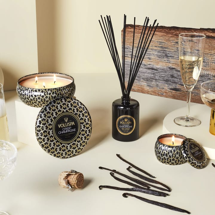 Maison Noir 3-wick Tin duflys 40 timer - Crisp Champagne - Voluspa