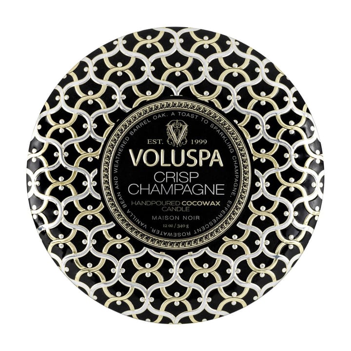 Maison Noir 3-wick Tin duflys 40 timer - Crisp Champagne - Voluspa