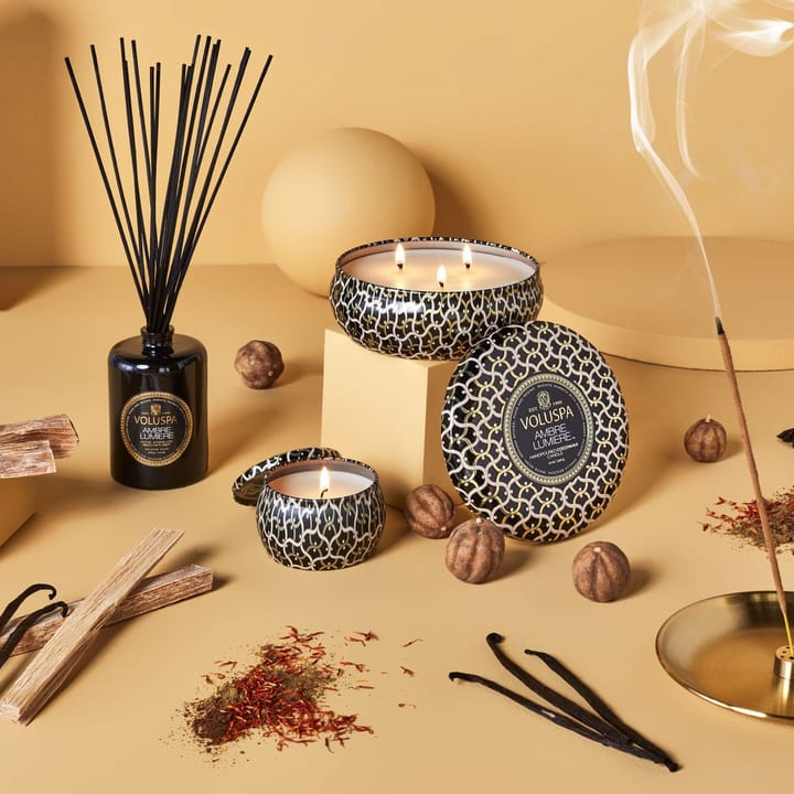 Maison Noir Mini Tin duftlys 25 timer, Ambre Lumiere Voluspa