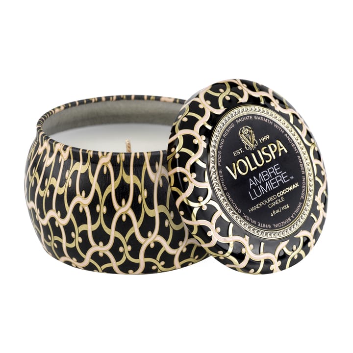 Maison Noir Mini Tin duftlys 25 timer - Ambre Lumiere - Voluspa