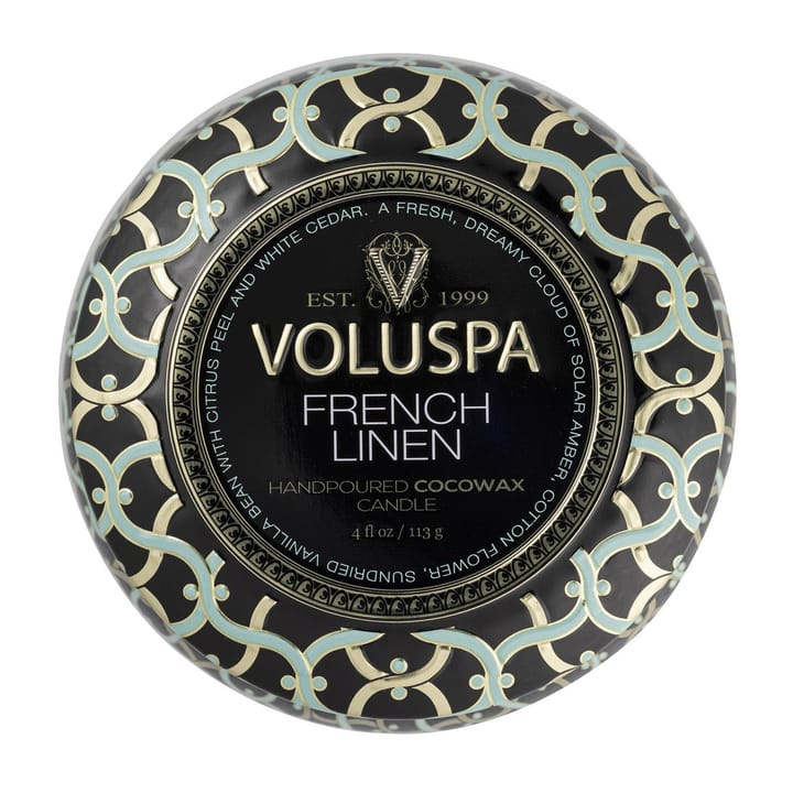 Maison Noir Mini Tin duftlys 25 timer, French Linen Voluspa