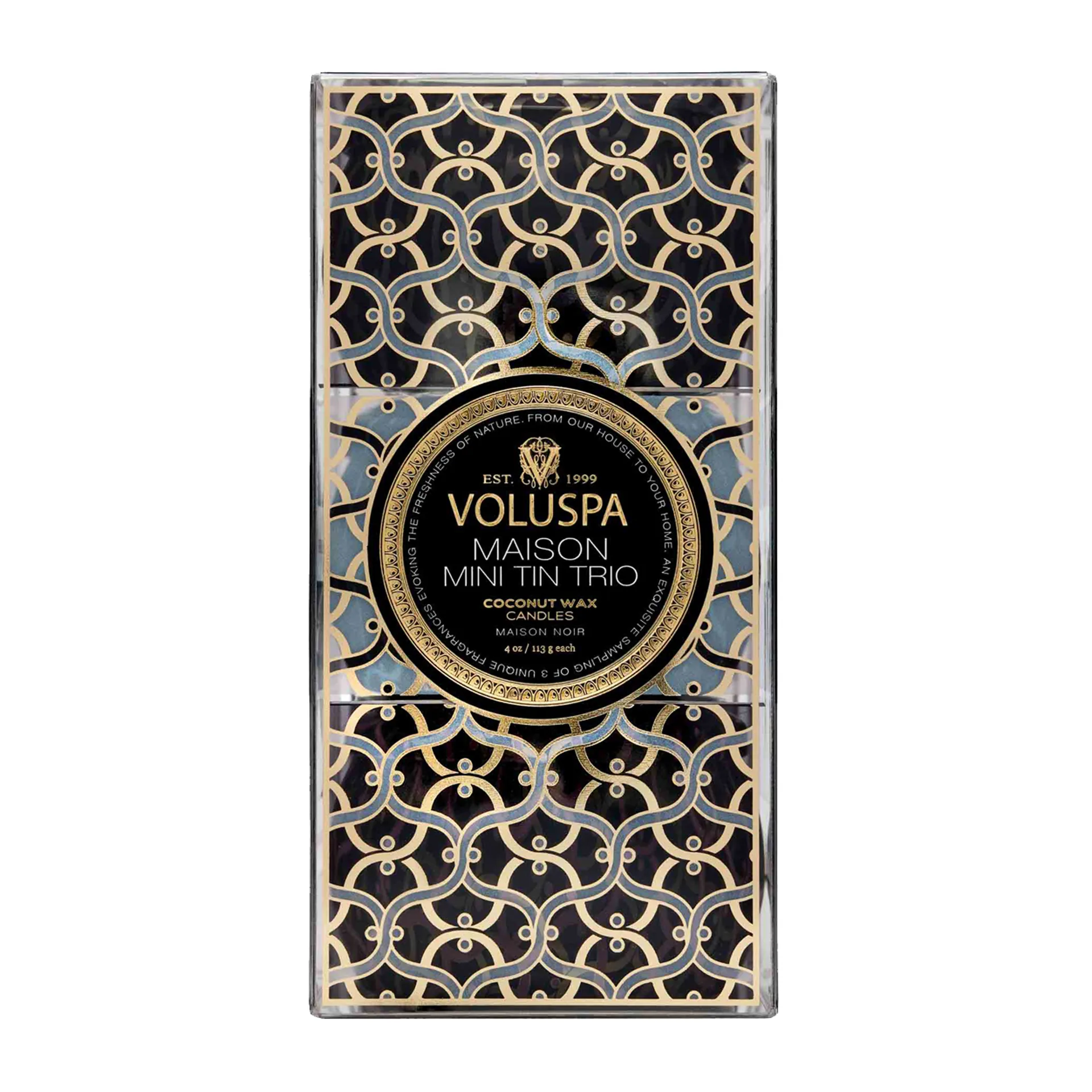 Maison Noir Minitin gavesett 3-pakning, 2022 Voluspa
