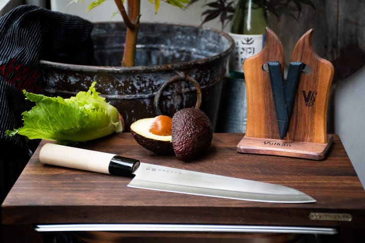 Vulkanus VG2 Wood knivsliper - Valnøtt - Vulkanus
