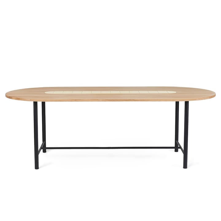 Be My Guest bord 220 cm, Hvitoljet eik-gul Warm Nordic