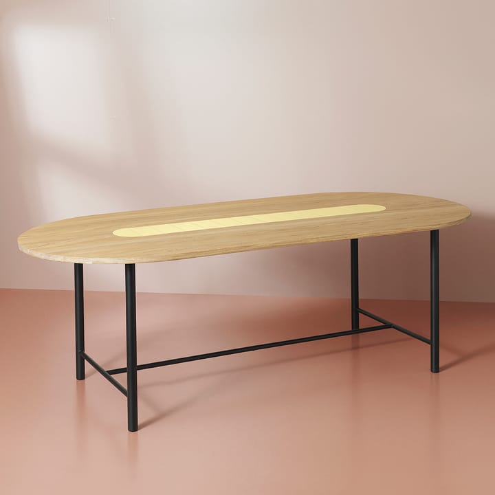 Be My Guest bord 220 cm, Hvitoljet eik-gul Warm Nordic