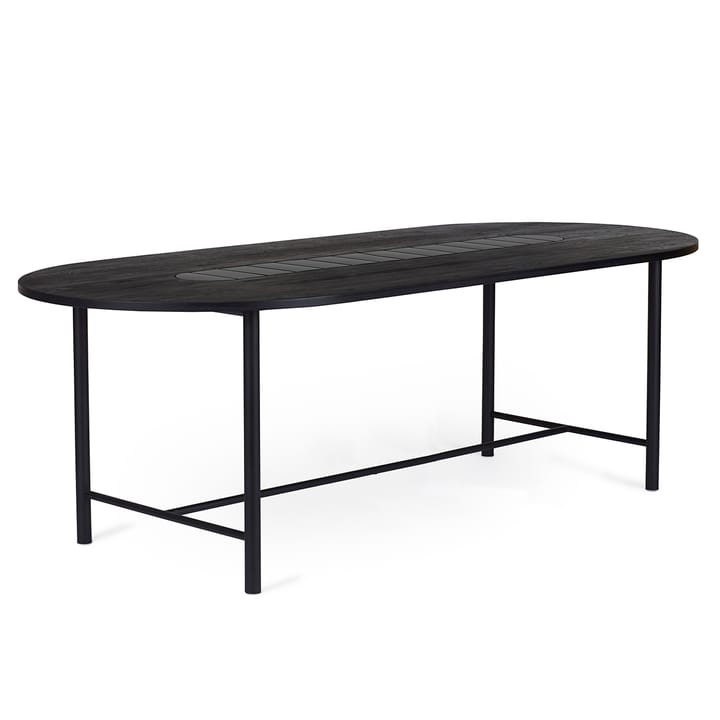 Be My Guest bord 220 cm, Svartoljet eik-svart Warm Nordic