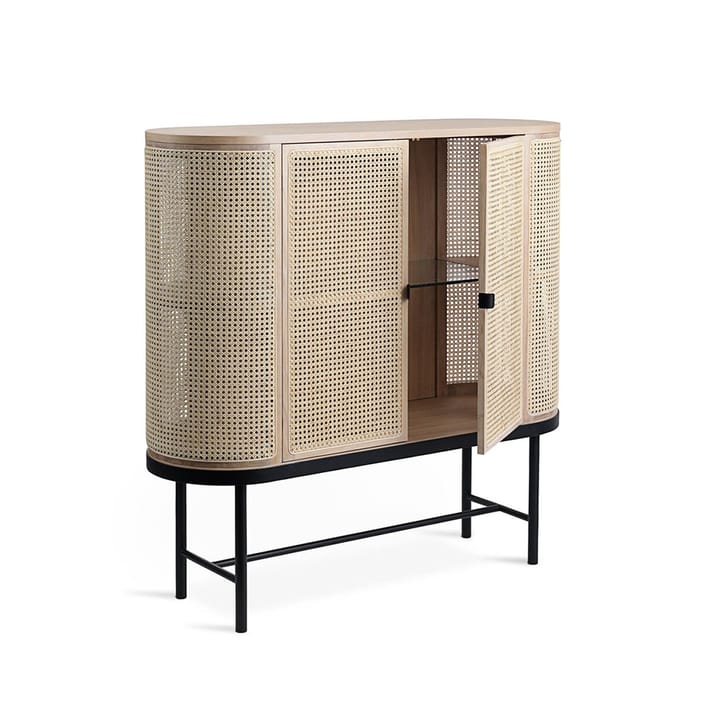 Be My Guest sideboard, rotting, hvitoljet eik, sort stålstativ Warm Nordic