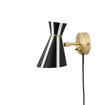 Bloom vegglampe - Black noir/warm white, stripe - Warm Nordic