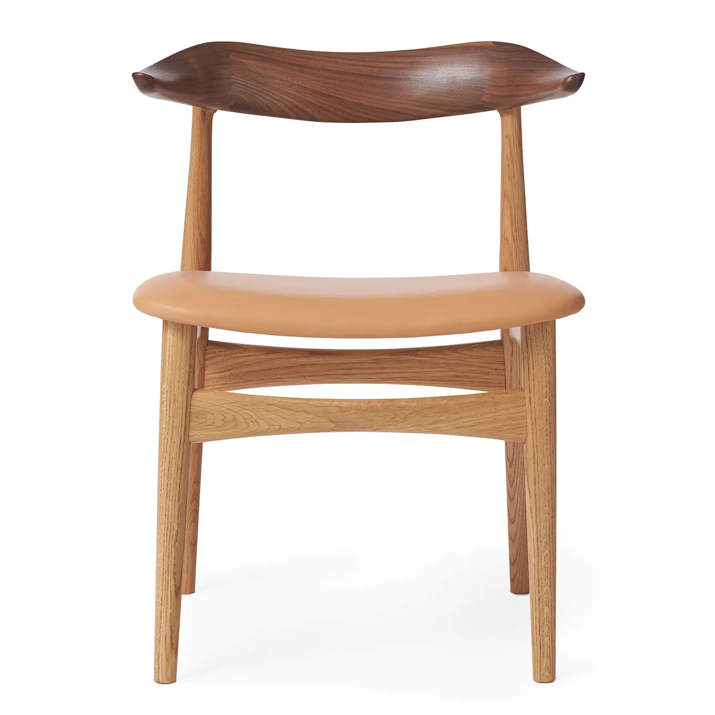 Cow Horn stol valnøtt-eik, Soavé nature Warm Nordic