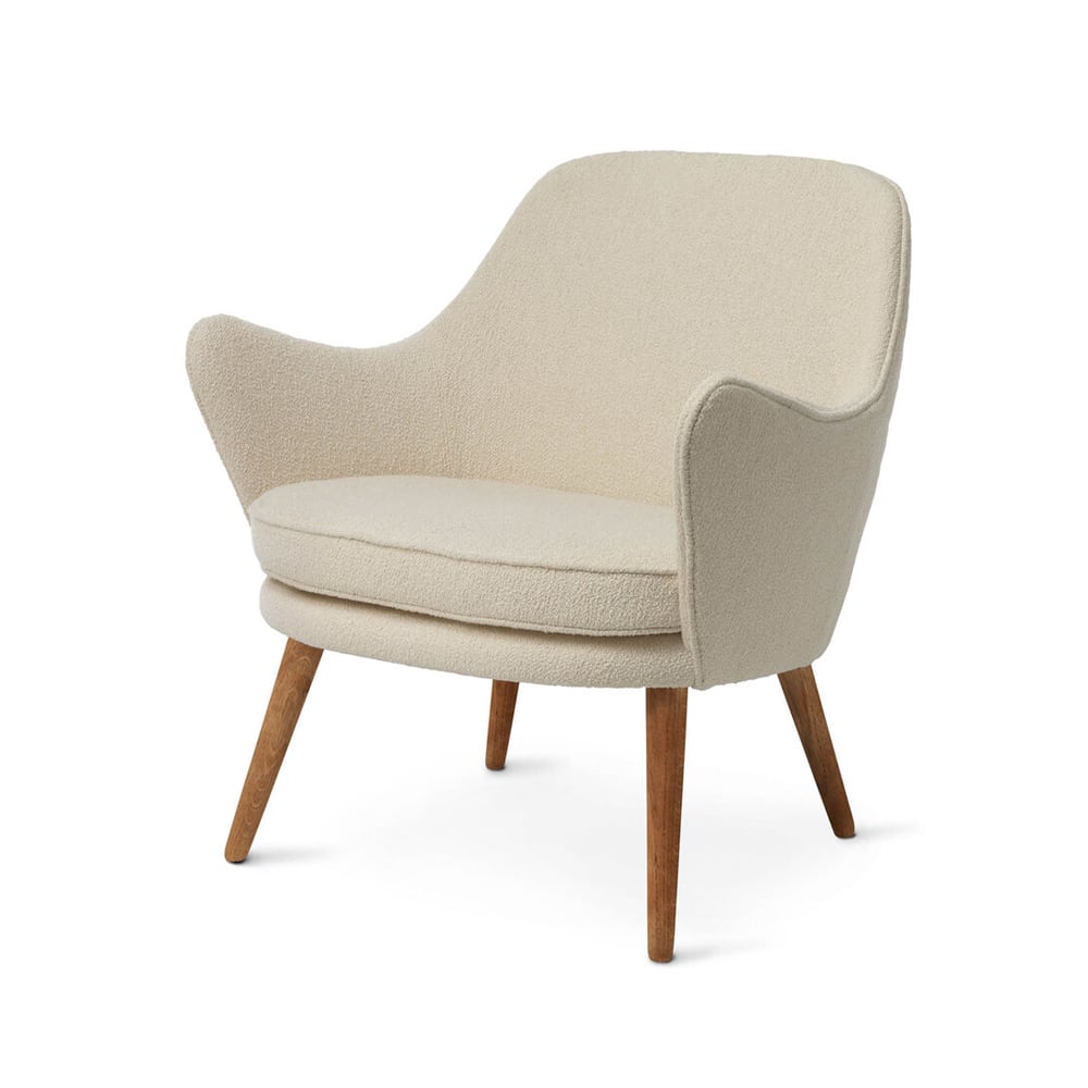 Warm Nordic Dwell loungestol Barnum 24 cream-ben i rkt eik