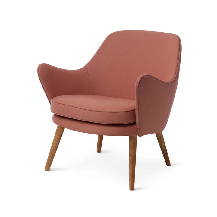 Dwell loungestol - Hero 511 blush-ben i røkt eik - Warm Nordic