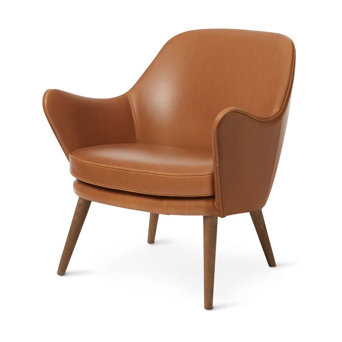 Warm Nordic Dwell loungestol Silk 250 camel-ben av rkt eik