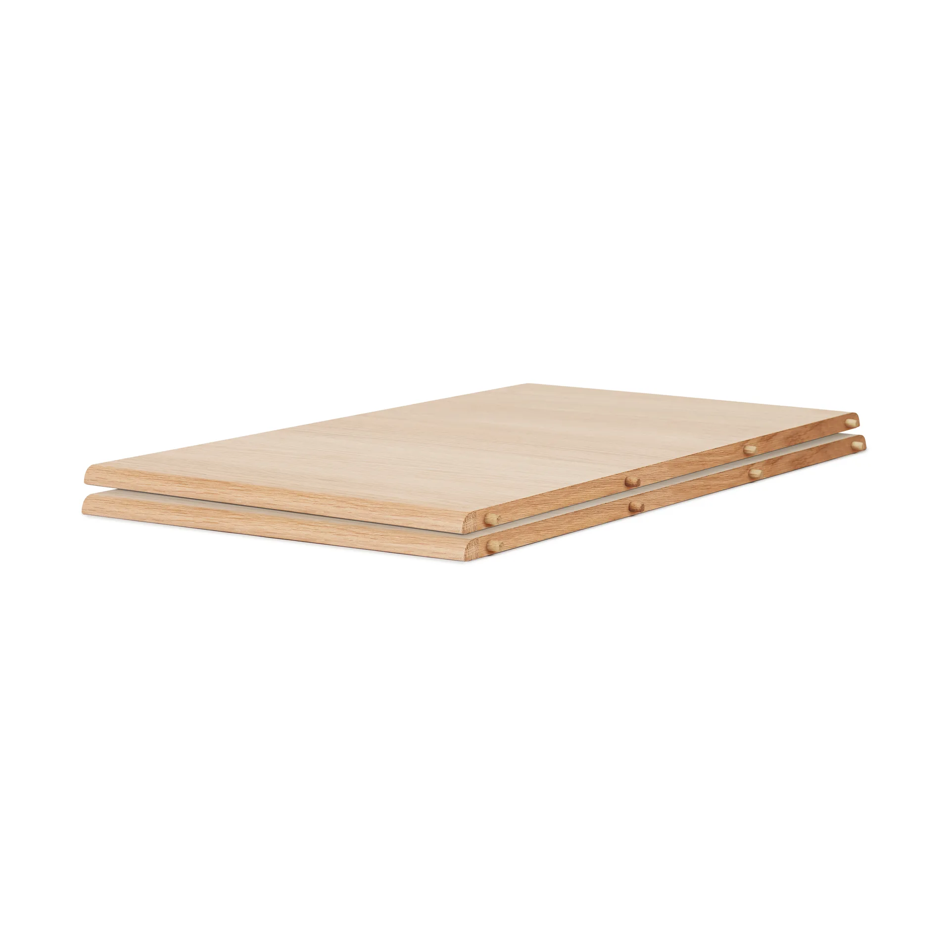 Evermore spisebord inkl. 2 tilleggsplate á 45 cm, Natural oak, 160 cm Warm Nordic