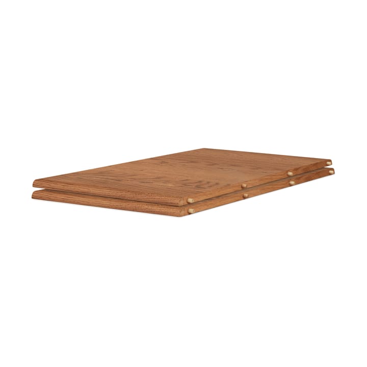 Evermore spisebord inkl. 2 tilleggsplate á 45 cm, Teak oiled oak, 160 cm Warm Nordic
