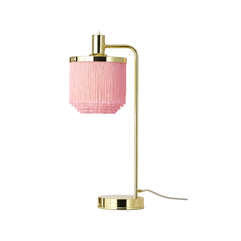 Bilde av Warm Nordic Fringe bordlampe Pale pink