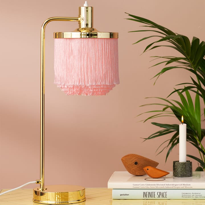 Fringe bordlampe, Pale pink Warm Nordic