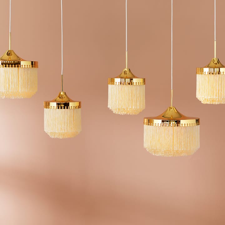 Fringe takpendel, Cream white, liten Warm Nordic