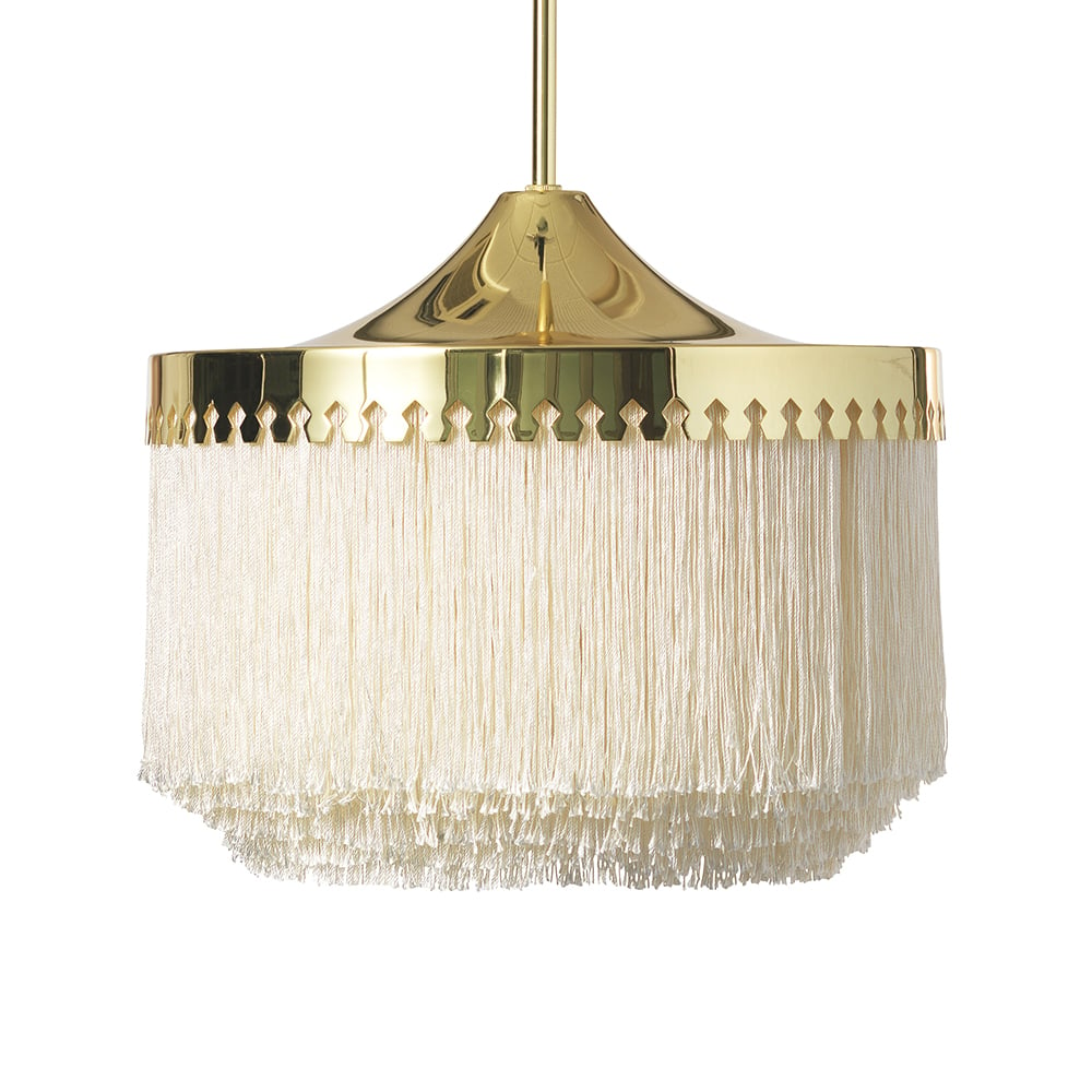 Bilde av Warm Nordic Fringe takpendel Cream white stor