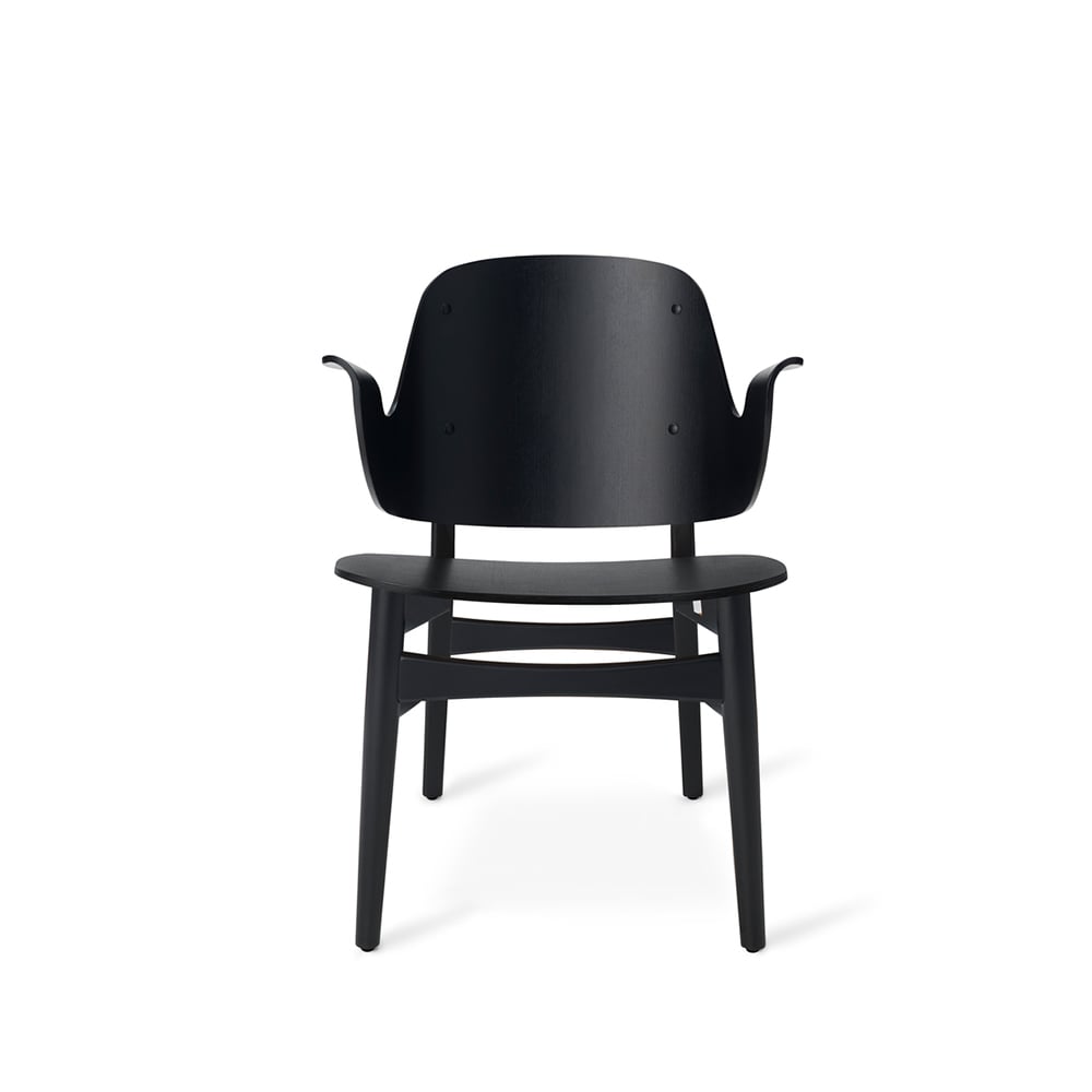 Warm Nordic Gesture loungestol bk sortlakkert | Skandinavisk Design | Lenestoler & Fotskamler | Svart