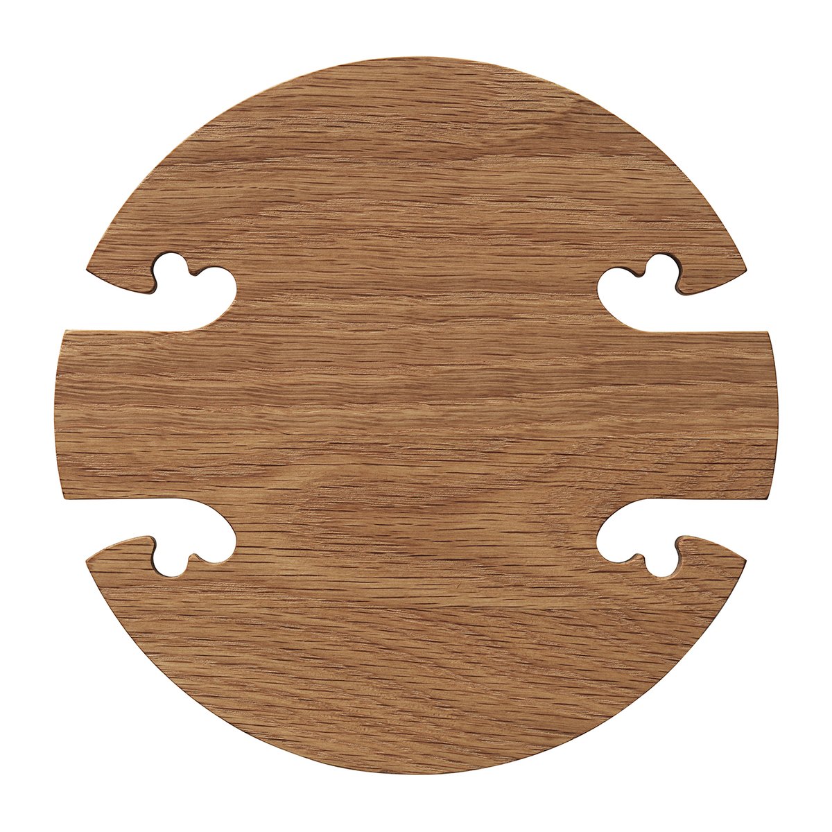 Warm Nordic Gourmet Wood Trivet round Eik