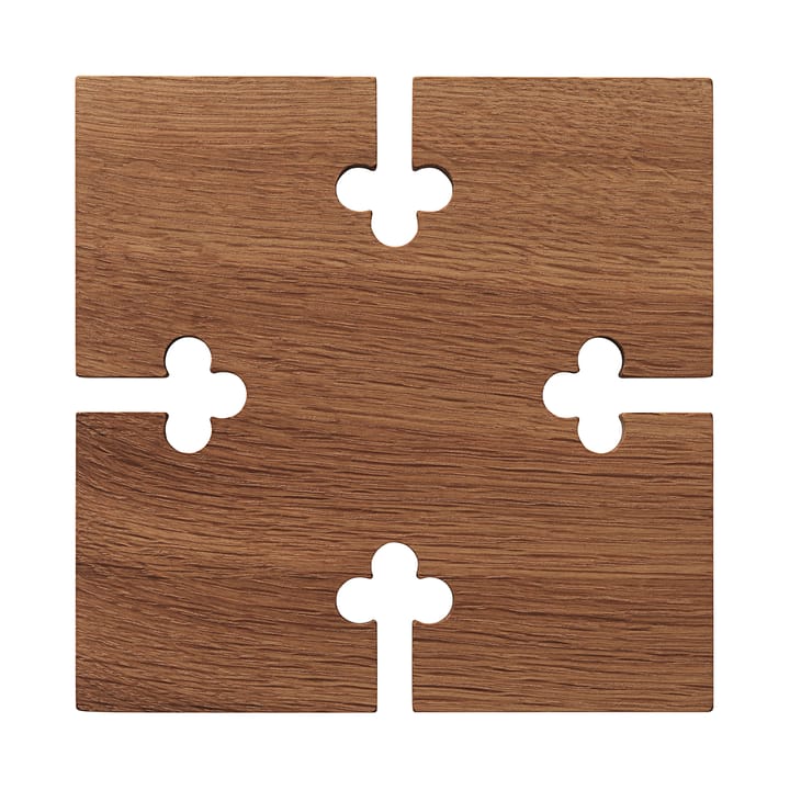 Gourmet Wood Trivet square - Eik - Warm Nordic