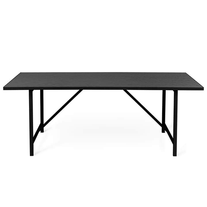 Herringbone Tile spisebord svart understell - Soft black - Warm Nordic