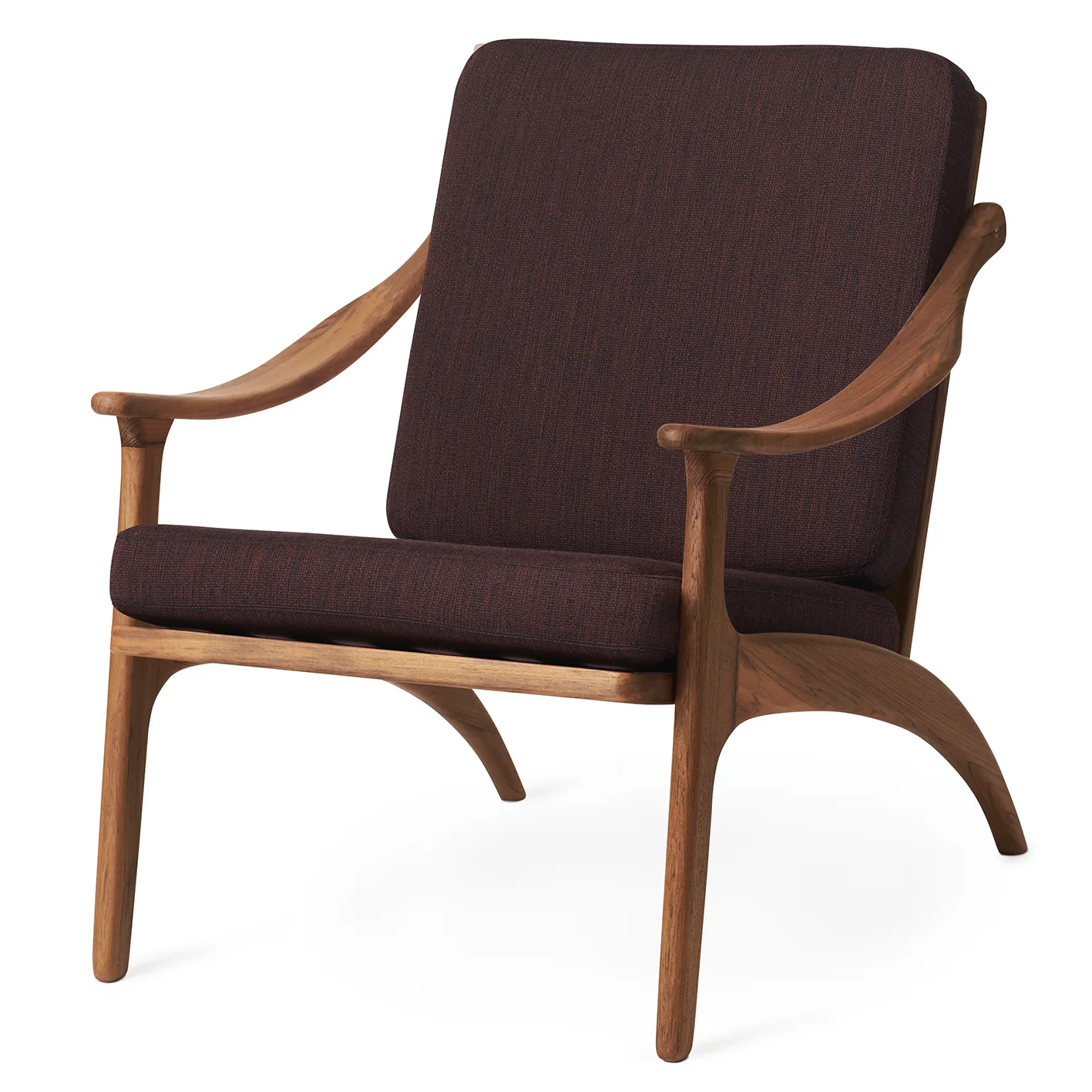 Lean Back Balder stol teak, Coffee brown Warm Nordic
