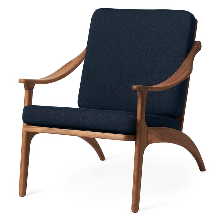 Lean Back Balder stol teak, Granite grey Warm Nordic