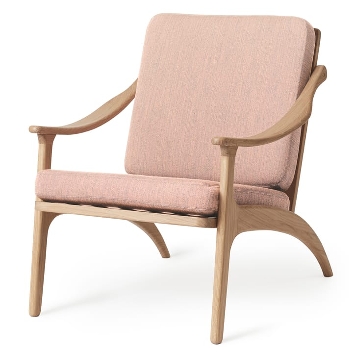 Lean Back Canvase stol hvitoljet eik - Pale rose - Warm Nordic