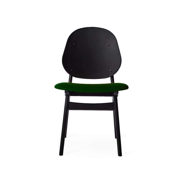 Noble stol - tekstil moss green, sortlakkert bøkestativ - Warm Nordic