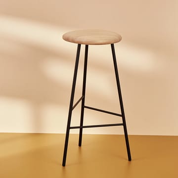 Pebble barkrakk - ask oljet, h. 65, sort stativ - Warm Nordic