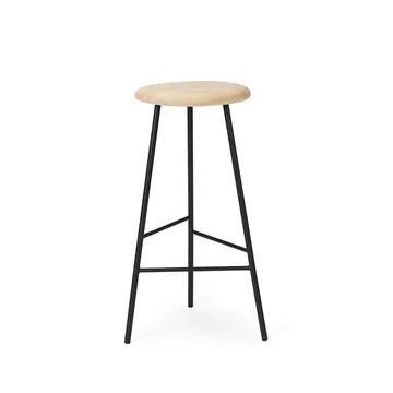 Pebble barkrakk - ask oljet, h. 75, sort stativ - Warm Nordic