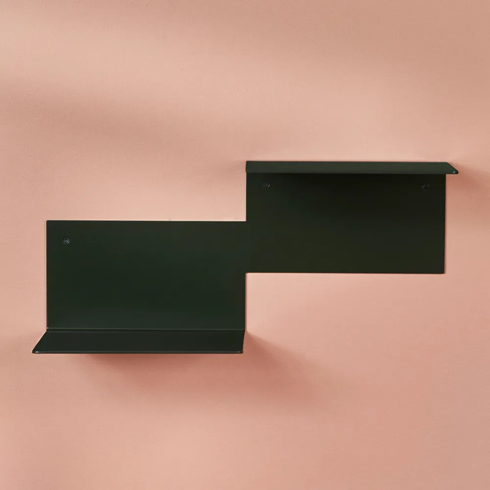 Repeat hylle, black noir, venstre Warm Nordic