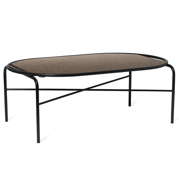 Secant ovalt salongbord granit, Antique brown Warm Nordic