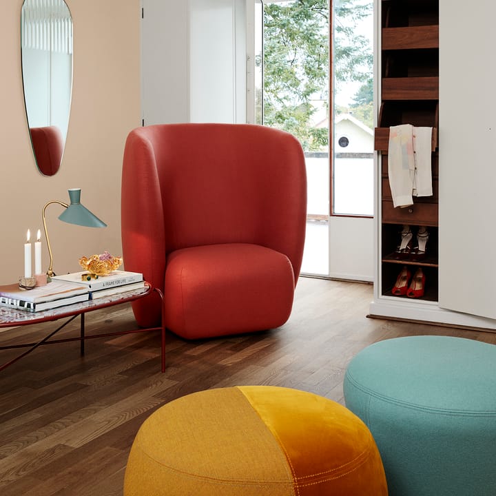 Secant ovalt salongbord marmor - Red veined - Warm Nordic