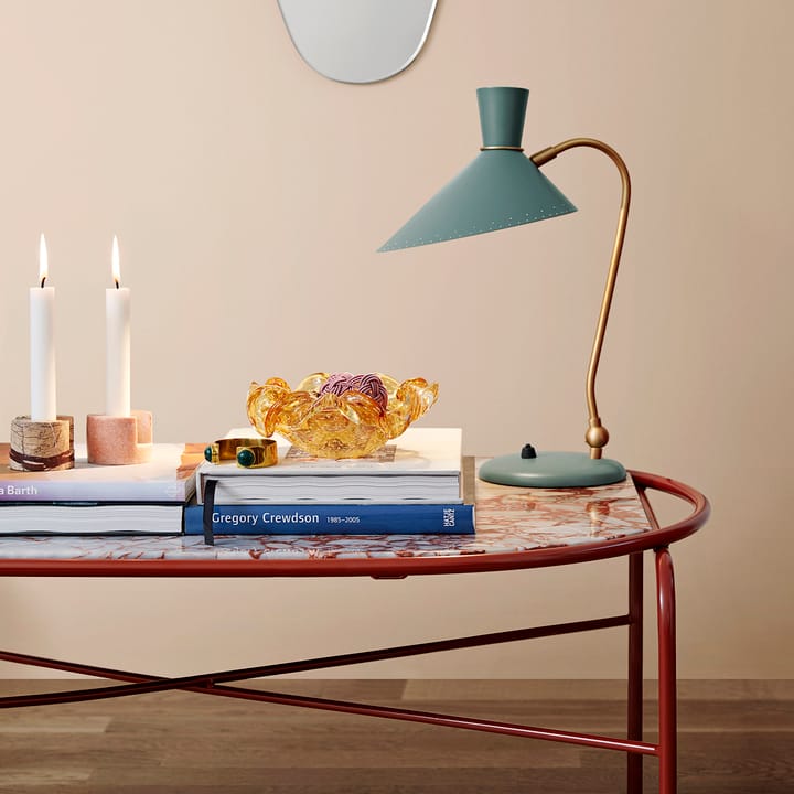 Secant ovalt salongbord marmor - Red veined - Warm Nordic