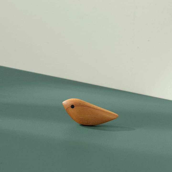 Twirling Bird dekorasjon S, Teak Warm Nordic