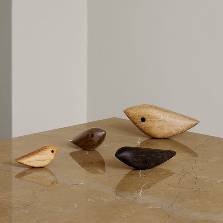 Twirling Bird dekorasjon S, Teak Warm Nordic